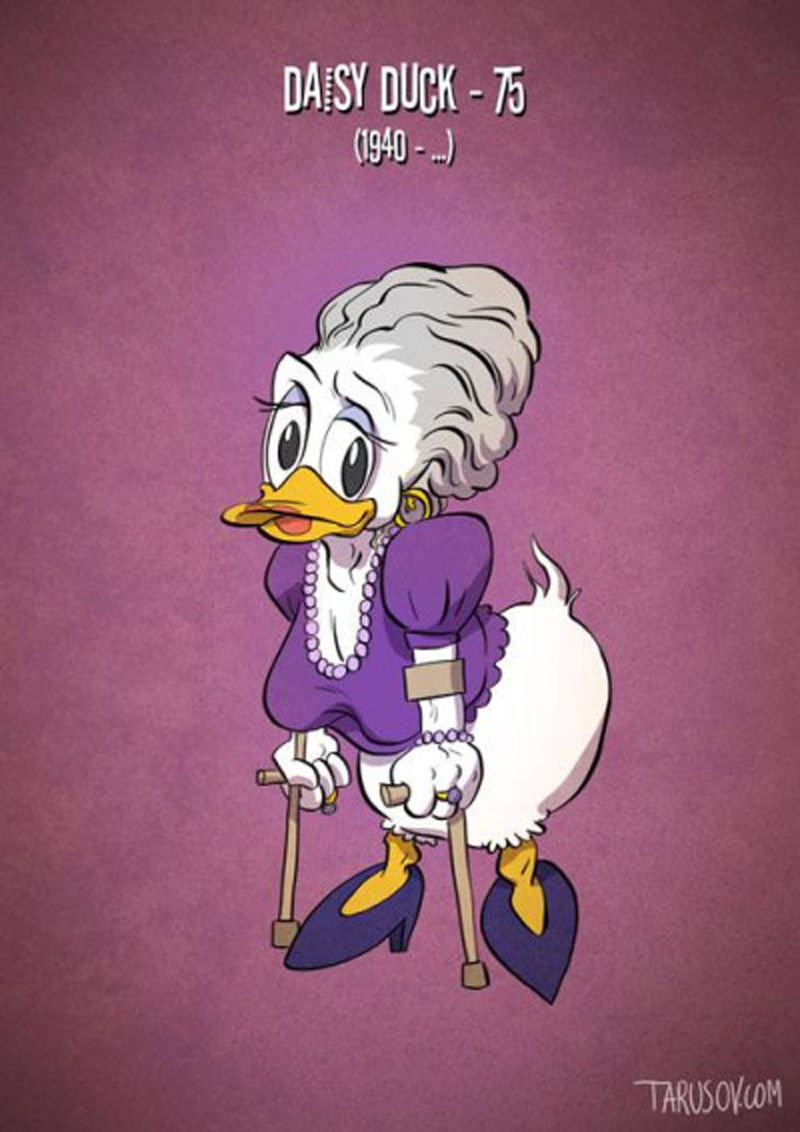 Illustration for article titled If Cartoon Characters Got Old
